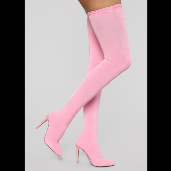 Fashion Nova Shoes - Outrageous heeled boots in pink. Fashion Nova. 10